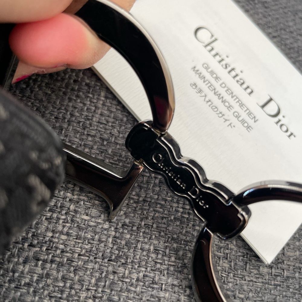 Christian Dior Black Trotter Canvas Double Saddle Bag - Picture 3 of 16